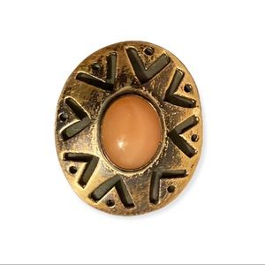 Brooch Pendant 925 Mexico Signed JLL Natural mineral